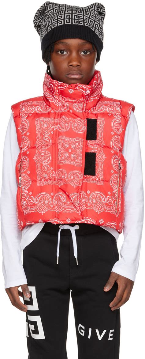 givenchy kids jacket red dauen|Givenchy for kids.